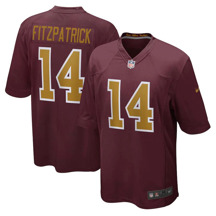 Men Washington Redskins #14 Ryan Fitzpatrick Nike Burgundy Alternate Player Game NFL Jersey->washington redskins->NFL Jersey